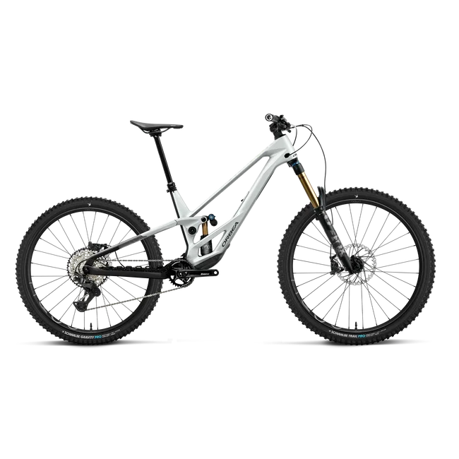 Orbea RALLON E-TEAM (2027) - bicicletă MTB Enduro full suspension - White Chic - Diamond Black (Gloss)