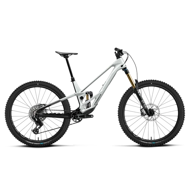 Orbea RALLON E-LTD (2027) - bicicletă MTB Enduro full suspension - White Chic - Diamond Black (Gloss)