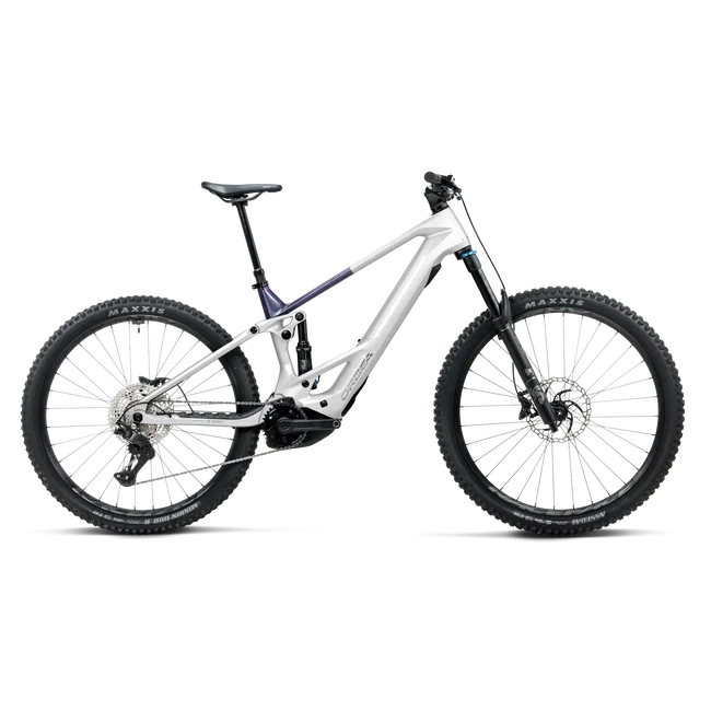Orbea WILD TR M20 (2027) - bicicletă electrică eMTB Trail - White Chic - Tanzanite Evo C. View (Gloss)