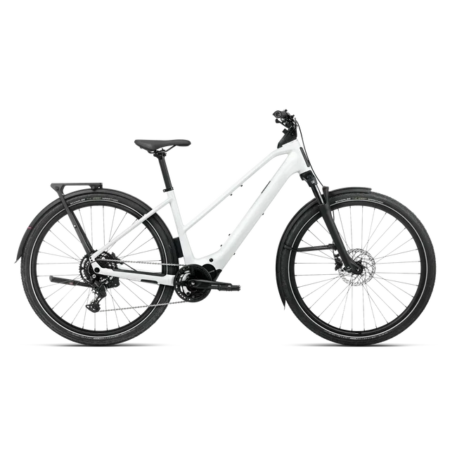 Orbea KEMEN TOUR 30 MID (2027) - bicicletă electrică urbană - White Chic (Gloss)