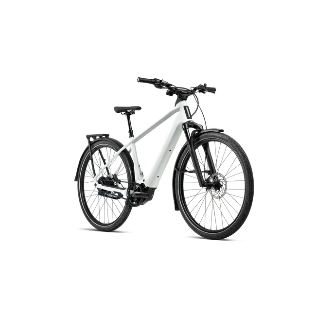 Orbea KEMEN TOUR 30 MID (2027) - bicicletă electrică urbană - White Chic (Gloss)
