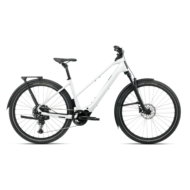 Orbea KEMEN TOUR 20 MID (2027) - bicicletă electrică urbană - White Chic (Gloss)
