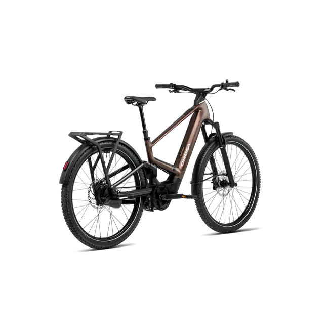 Orbea MUGA 30 (2027) - bicicletă electrică urbană - Metallic Rust - Diamond Black (Matt)