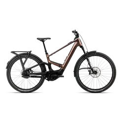 Orbea MUGA 10 (2027) - bicicletă electrică urbană - Metallic Rust - Diamond Black (Matt)