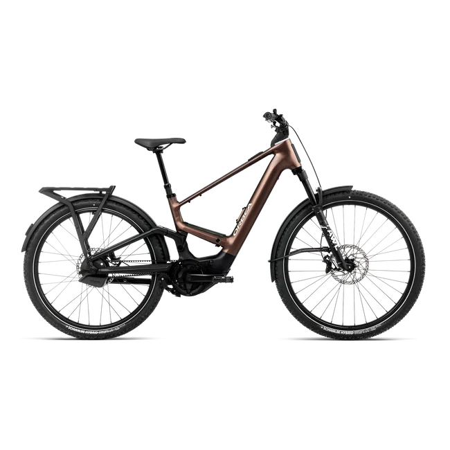Orbea MUGA 10 (2027) - bicicletă electrică urbană - Metallic Rust - Diamond Black (Matt)