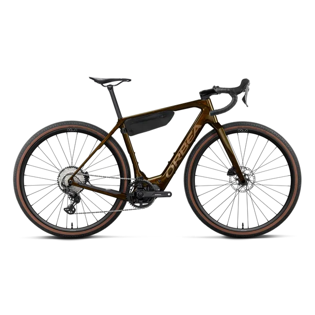 Orbea DENNA M30 (2027) - bicicletă electrică gravel - Caramel Carbon View - Golden Sand (Gloss)