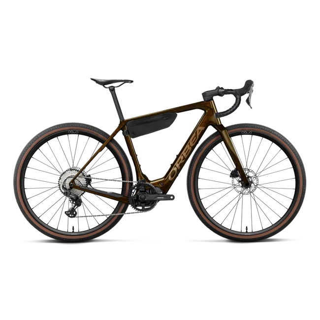 Orbea DENNA M20 (2027) - bicicletă electrică gravel - Caramel Carbon View - Golden Sand (Gloss)