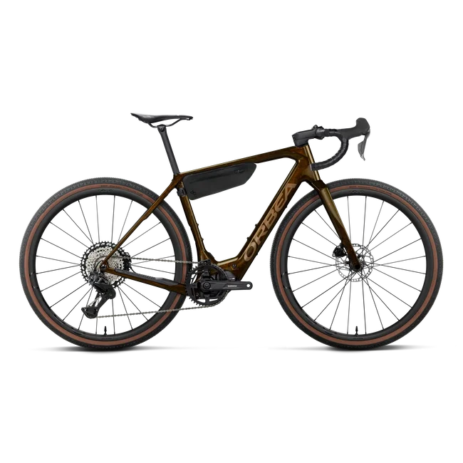 Orbea DENNA M20i (2027) - bicicletă electrică gravel - Caramel Carbon View - Golden Sand (Gloss)