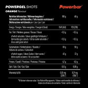 Jeleuri energizante PowerBar PowerGel Shots 60g - portocale