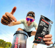 Jeleuri energizante PowerBar PowerGel Shots 60g - portocale