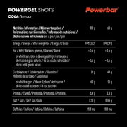 Jeleuri energizante PowerBar PowerGel Shots 60g - cola + cofeină