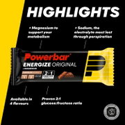 Baton energizant PowerBar Energize Original 55g - ciocolată