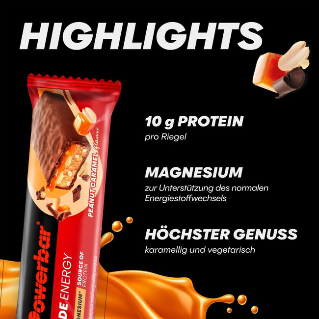 Baton energizant PowerBar Ride Energy 55g - arahide și caramel