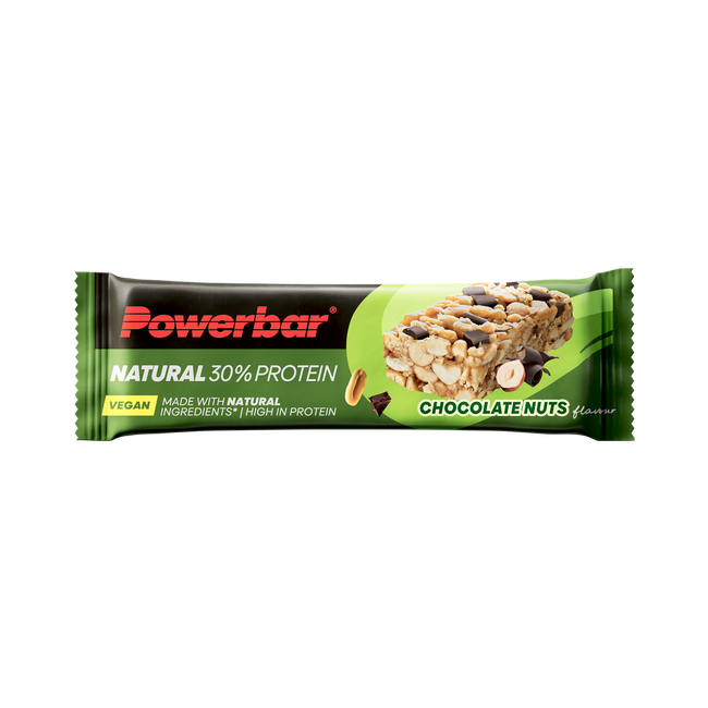Baton proteic vegan PowerBar Natural Protein 40g - ciocolată și alune