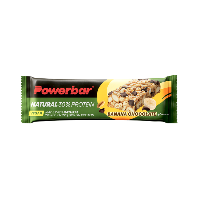 Baton proteic vegan PowerBar Natural Protein 40g - banane și ciocolată