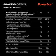 Gel energizant PowerBar PowerGel Original 41g - măr verde + cofeină