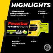 Gel energizant PowerBar PowerGel Original 41g - lămâie și lime