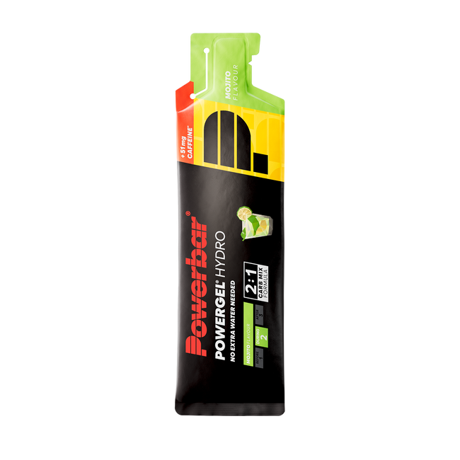 Gel energizant lichid PowerBar PowerGel Hydro 67ml - mojito + cofeină