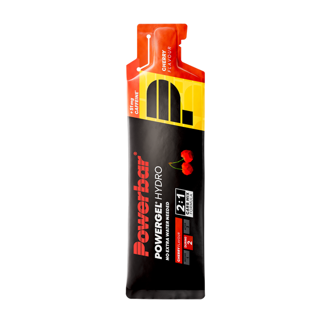 Gel energizant lichid PowerBar PowerGel Hydro 67ml - cireșe + cofeină