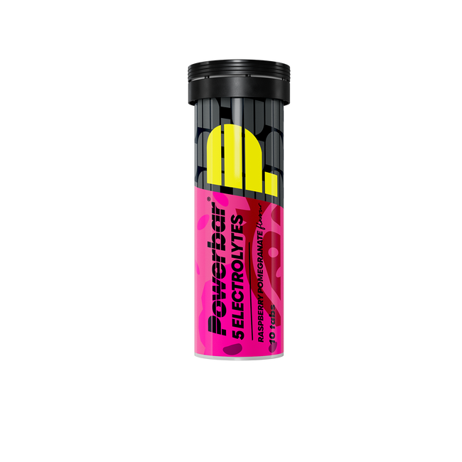 Tablete efervescente PowerBar 5Electrolytes 10 tablete - zmeură și rodie