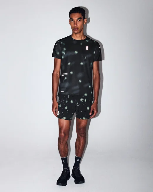 Tricou alergare On Performance-T Lumos - negru | reflectorizant