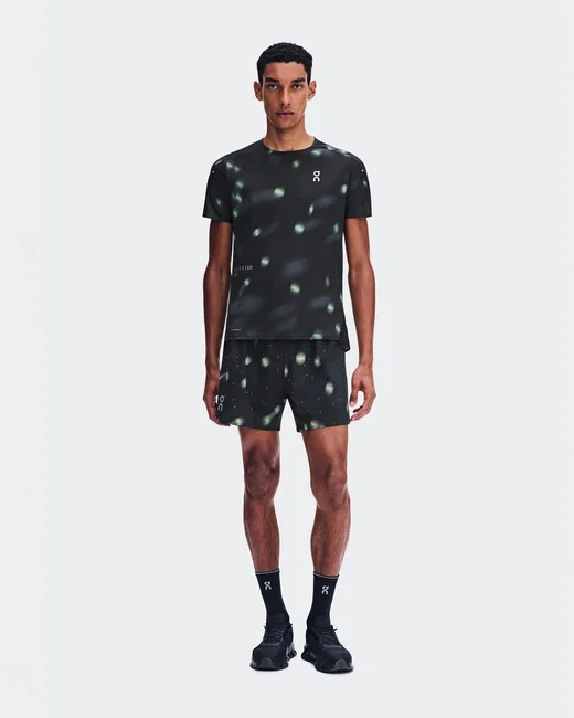 Tricou alergare On Performance-T Lumos - negru | reflectorizant