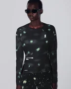 Bluză alergare On Performance Long-T Lumos W - negru | reflectorizantă