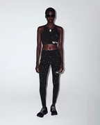 Crop top alergare On Performance Crop Lumos W - negru | Eclipse