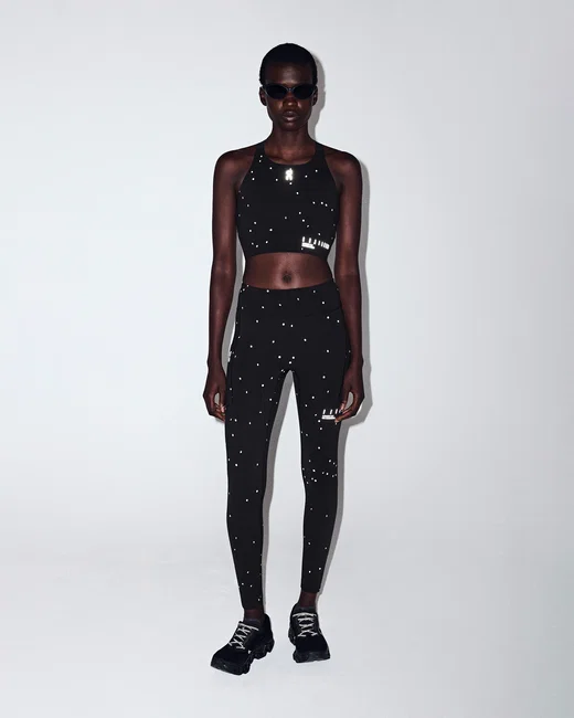 Crop top alergare On Performance Crop Lumos W - negru | Eclipse