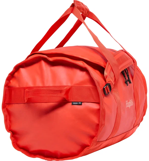 Haglöfs Lava 70 – Geantă de voiaj duffel 70 l - Roșu Habanero