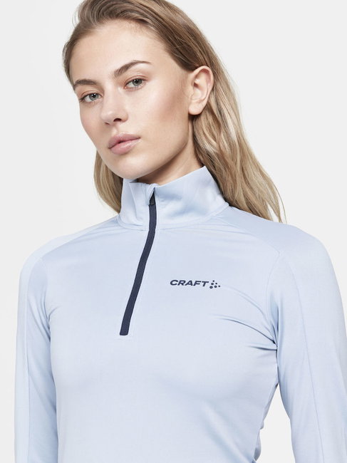 Craft Core Gain Midlayer W – Bluză strat intermediar cu fermoar scurt - gri