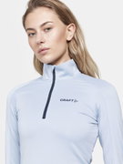 Craft Core Gain Midlayer W – Bluză strat intermediar cu fermoar scurt - gri