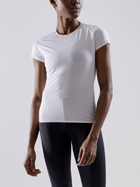 Tricou femei Craft Pro Dry Nanoweight SS - alb (900000)