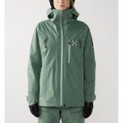 Haglöfs Latnja GTX Insulated Jacket W – Geacă de schi izolată GORE-TEX - verde Chlorophyll Green