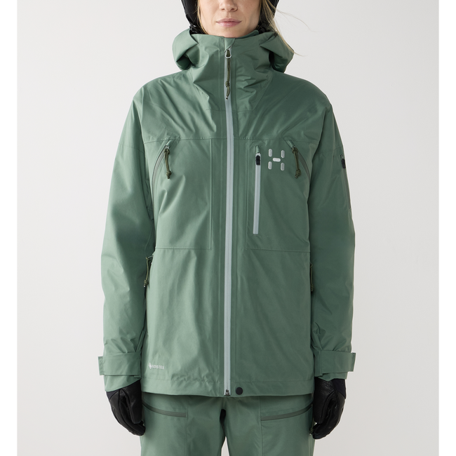 Haglöfs Latnja GTX Insulated Jacket W – Geacă de schi izolată GORE-TEX - verde Chlorophyll Green