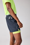 Pantaloni scurți alergare Brooks High Point 5" 2-in-1 Short 2.0 bărbați - albastru (480)