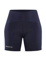 Craft PRO Hypervent Short Tights W – Colanți scurți de alergare aerisiți - albastru închis cu alb