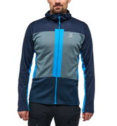 Haglöfs ROC Flash Mid Hood – Hanorac tehnic de cățărare - Albastru Tarn Blue/Steel Blue