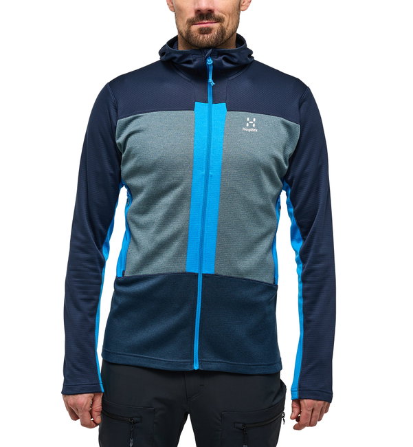 Haglöfs ROC Flash Mid Hood – Hanorac tehnic de cățărare - Albastru Tarn Blue/Steel Blue