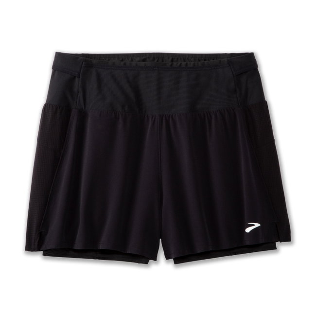 Pantaloni scurți alergare Brooks High Point 3" 2-in-1 Short 2.0 damă - negru