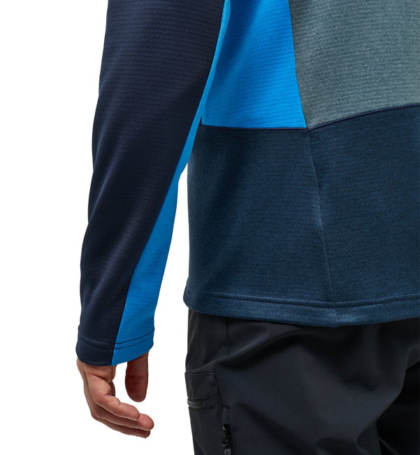 Haglöfs ROC Flash Mid Hood – Hanorac tehnic de cățărare - Albastru Tarn Blue/Steel Blue