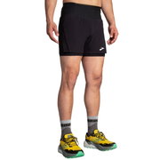 Pantaloni scurți alergare Brooks High Point 5" 2-in-1 Short 2.0 bărbați - negru