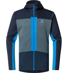 Haglöfs ROC Flash Mid Hood – Hanorac tehnic de cățărare - Albastru Tarn Blue/Steel Blue