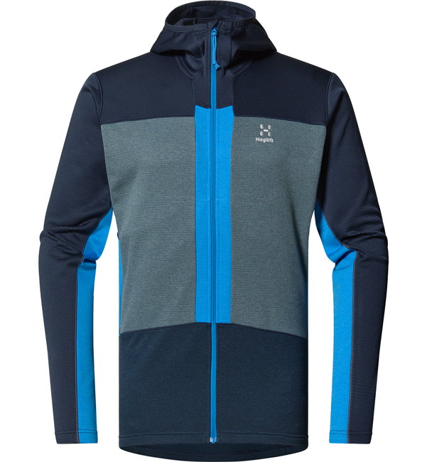 Haglöfs ROC Flash Mid Hood – Hanorac tehnic de cățărare - Albastru Tarn Blue/Steel Blue