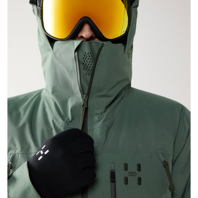 Haglöfs Latnja GTX Insulated Jacket – Geacă de schi izolată GORE-TEX - Verde Chlorophyll Green
