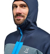 Haglöfs ROC Flash Mid Hood – Hanorac tehnic de cățărare - Albastru Tarn Blue/Steel Blue
