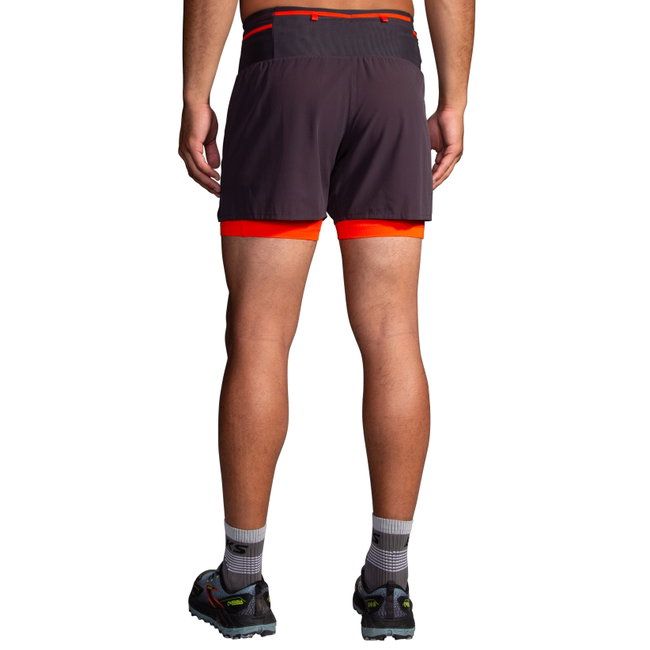 Pantaloni scurți alergare Brooks High Point 5" 2-in-1 Short 2.0 bărbați - gri