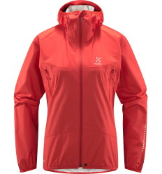Haglöfs L.I.M Proof Jacket W – Geacă impermeabilă ultraușoară - Roșu Poppy Red
