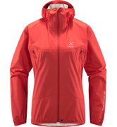 Haglöfs L.I.M Proof Jacket W – Geacă impermeabilă ultraușoară - Roșu Poppy Red