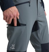 Haglofs - Pantaloni drumetie barbati Mid Slim Pant - albastru/albastru închis Steel Blue/Tarn Blue